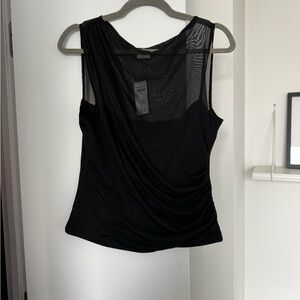 Abercrombie Mesh Draped Top